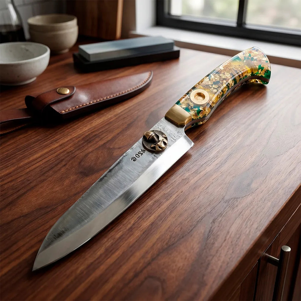 Cutelo Artesanal Imperial Gold Forge