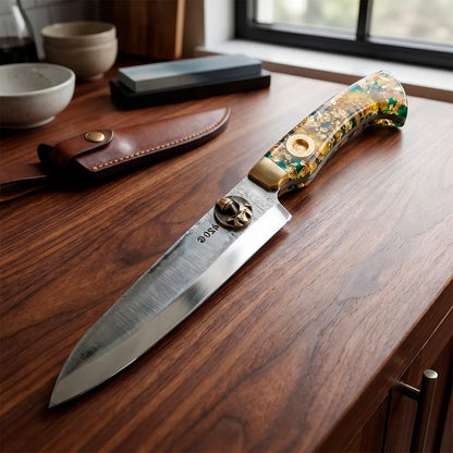 Cutelo Artesanal Imperial Gold Forge